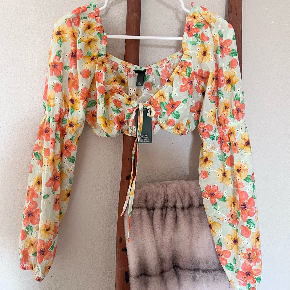 Floral crop top